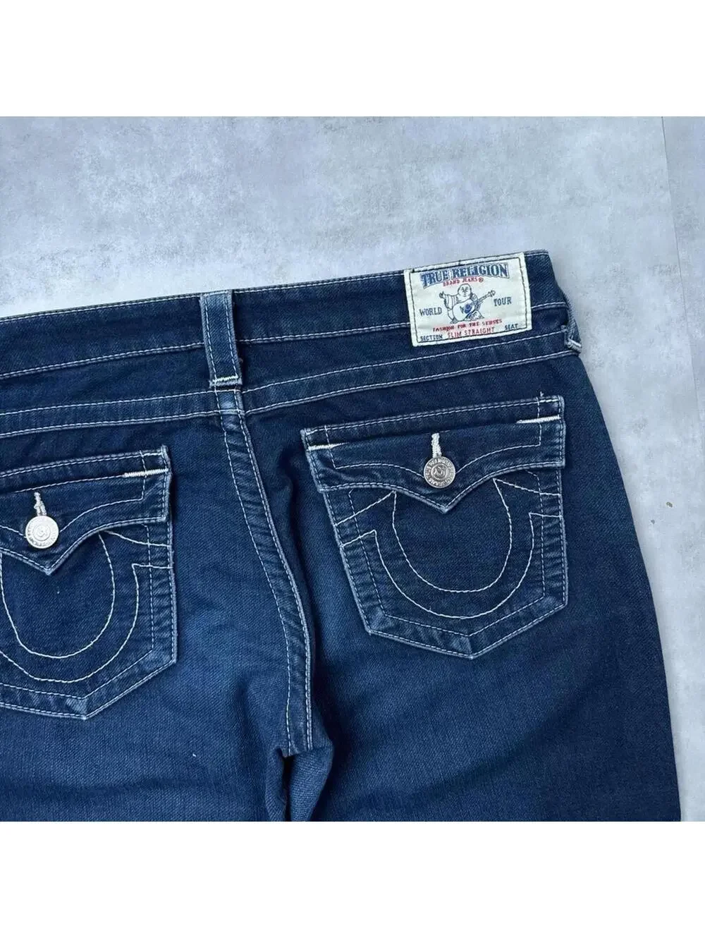 Y2K True Religion 00s Vintage Denim Slim Straight Jeans